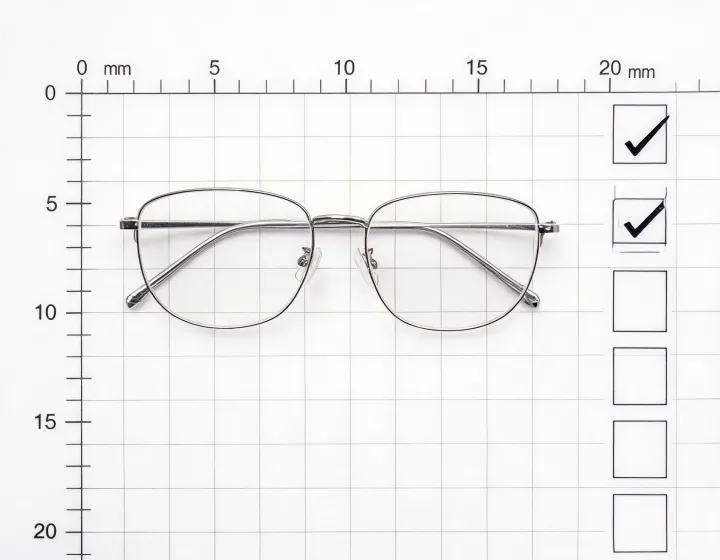 Custom prescription glasses online sample approval illustration